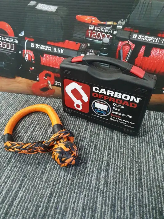 Carbon Digital Tyre Deflator and Soft Shackle Combo Deal