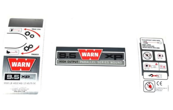 WARN Label Kit For 9.5xp Winch 68614