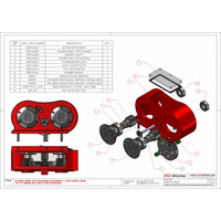 Red Winches Storm 8274 Top Hat 50% Ratio