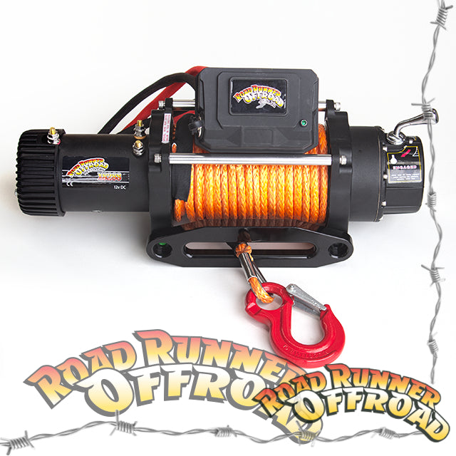 RRO X8288 12v 6.8hp Fast Electric Winch W- Synthetic Rope