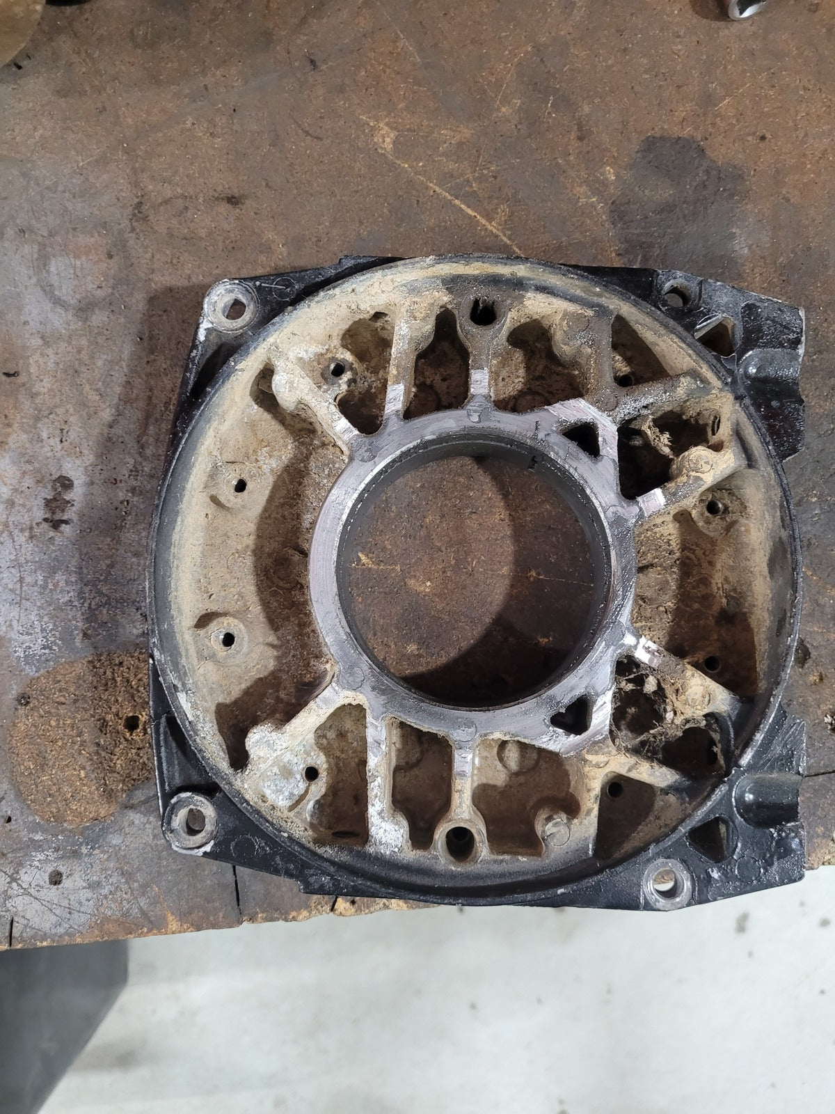 Warn M10000 Mount Plate Gearbox Side USED